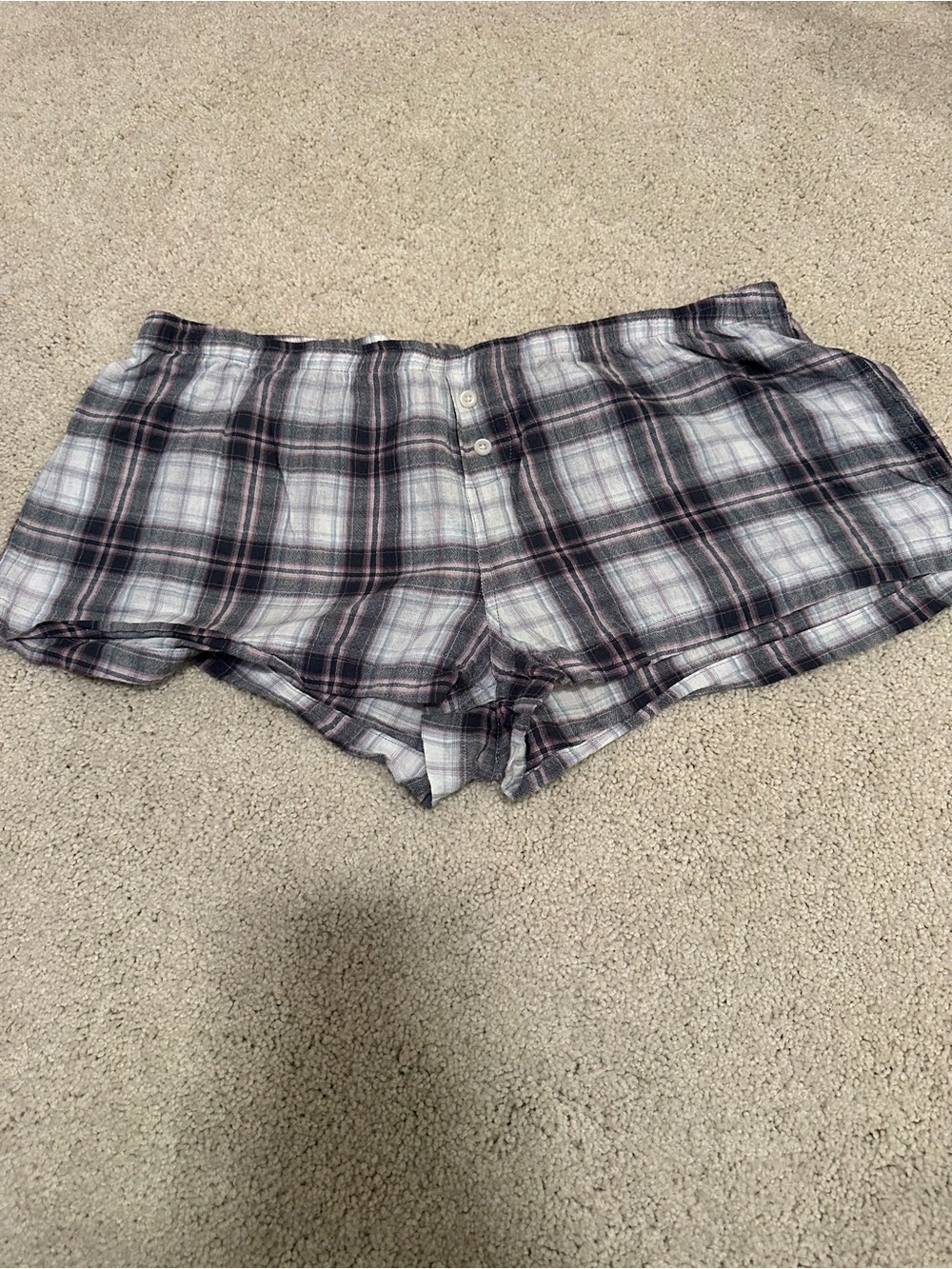 Brandy flannel shorts